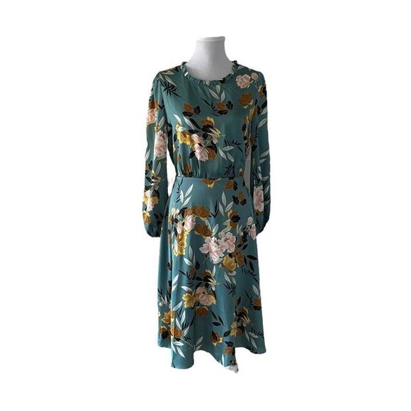 Chelsea28 Long Sleeve Floral Print Dress size Small - Picture 2 of 16